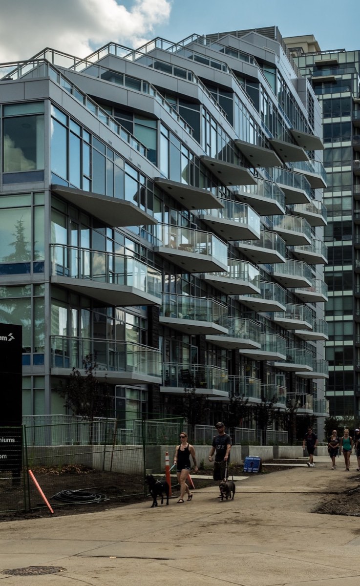 A modern multifamily residential building